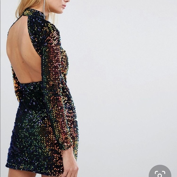 Motel Backless Bodycon Dress - Picture 6 of 6